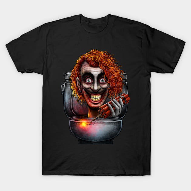 Horror toilet Monster #35 T-Shirt by Winya